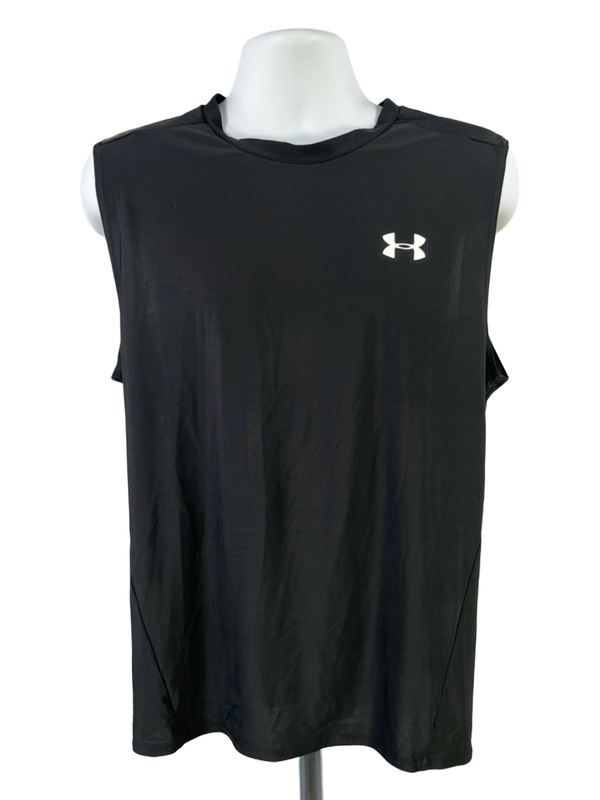 Under Armour Men's Black HeatGear Sleeveless Athletic Tank Top - 3XL