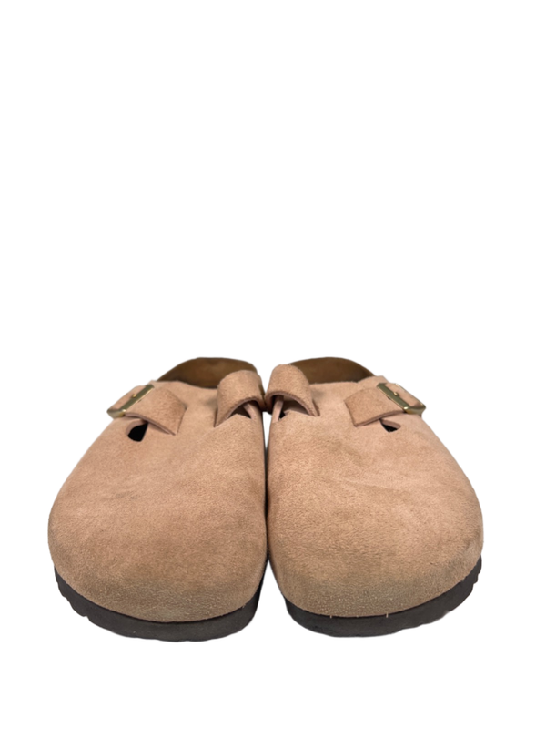 Birkenstock Women's Tan Boston Suede Leather Clogs  - 40/US 9-9.5 Narrow image 2