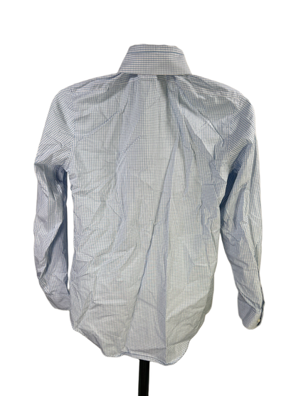 Calvin Klein Men's White/Blue Steel+ Slim Fit Long Sleeve Button Up Shirt - 15 image 2