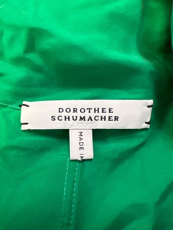 Dorothee Schumacher Women's Green Silk Sleeveless Neck Tie Blouse - 4/US S image 3