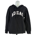 Adidas Women’s Black Fleece Lined Pullover Hooded Sweatshirt - L