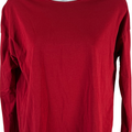 J.Jill Women’s Red Luxe Supima Long Sleeve T-Shirt - XS