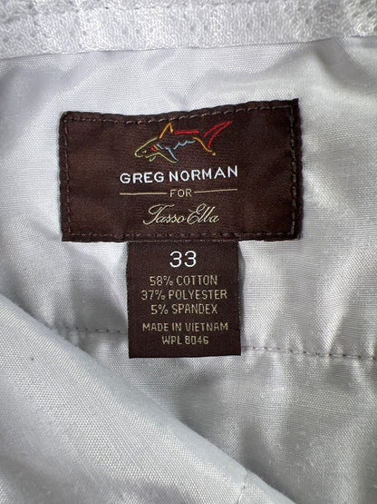 Greg Norman Men's Gray Plaid Side Zip Pocket Shorts - 33 image 3