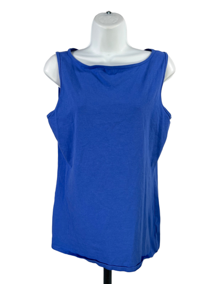Duluth Trading Women's Blue Basic Sleeveless Shirt  - L