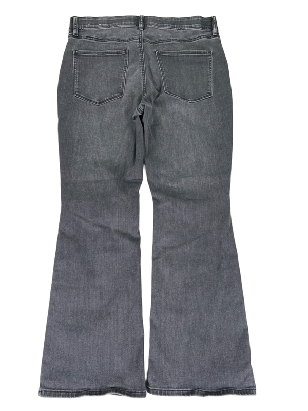 White House Black Market Women's Gray Stretch Bootcut Denim Jeans - 10 Short image 2