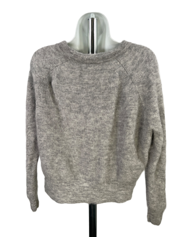 Madewell Women's Gray Elliston Crop Alpaca Long Sleeve Sweater - S image 2