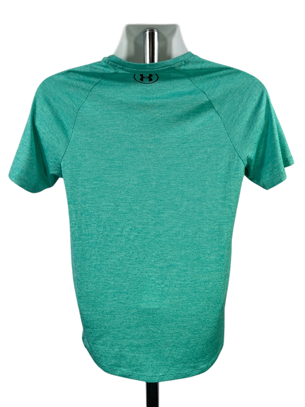 Under Armour Men's Blue/Green Short Sleeve Athletic Tech T-Shirt - S image 2