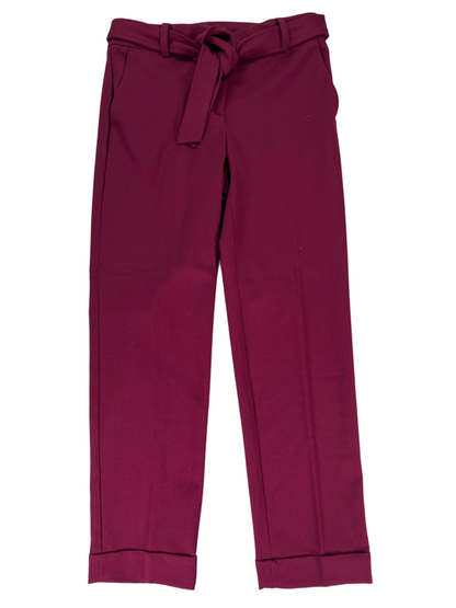 LOFT Women's Burgundy/Red Devin Slim Dress Pants - 2