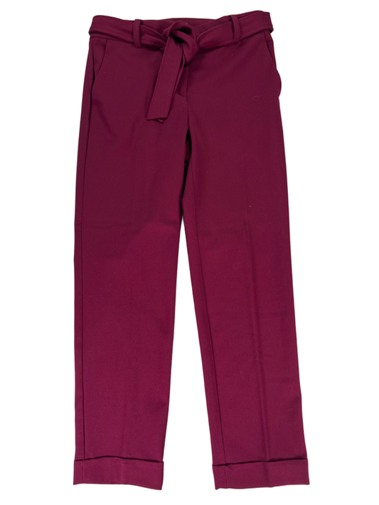 LOFT Women's Burgundy/Red Devin Slim Dress Pants - 2