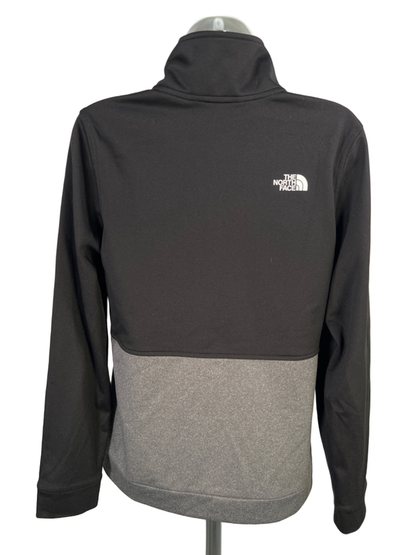 The North Face Women's Black/Gray Fleece Long Sleeve Zip Up Jacket - M image 2