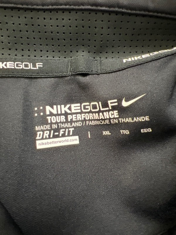 Nike Golf Men's Black/Gray Tour Performance Athletic Polo - XXL image 3
