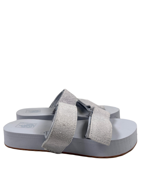 Vans Women's Blue Ultracush Cayucas Mega Platform Slide On Sandals - 9