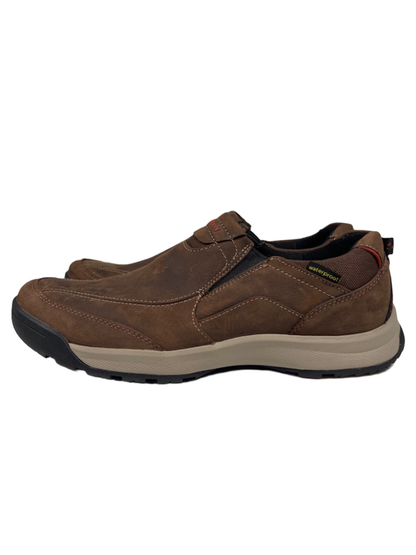 Clarks Men's Brown Wave Walk Waterproof Slip On Shoes - 9.5 Wide image 5