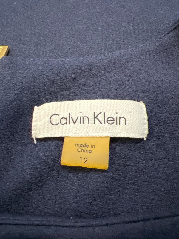 Calvin Klein Women's Navy Blue Sleeveless Sheath Dress - 12 image 3