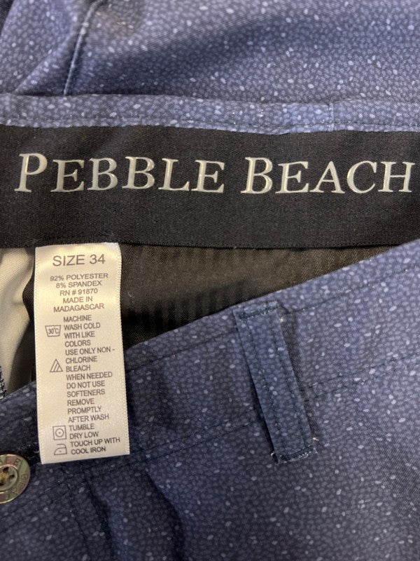 Pebble Beach Men's Blue Athletic Golf Shorts - 34 image 3