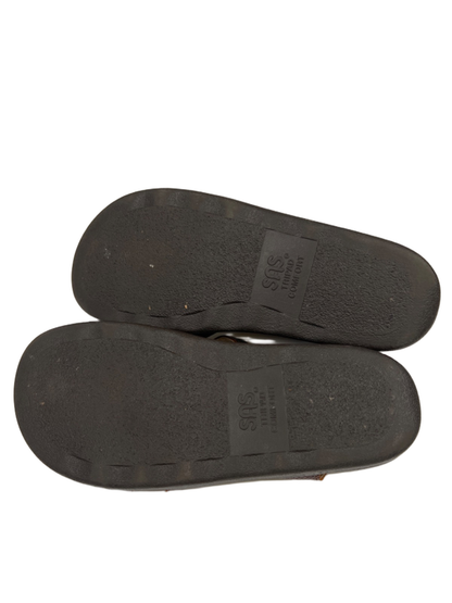 SAS Women's Brown Sorrento T-Strap Adjustable Slingback Sandals - 8 image 8
