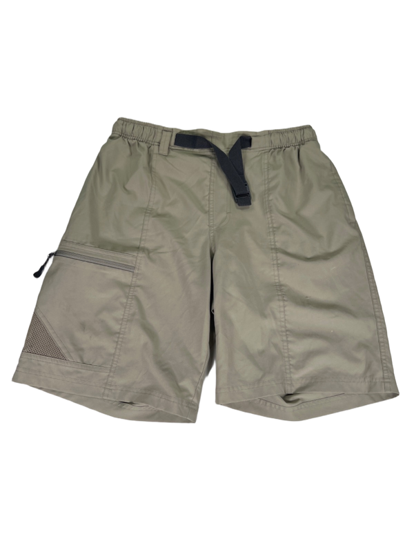 Columbia Men's Tan Regular Fit Belted Cargo Hiking Shorts - M