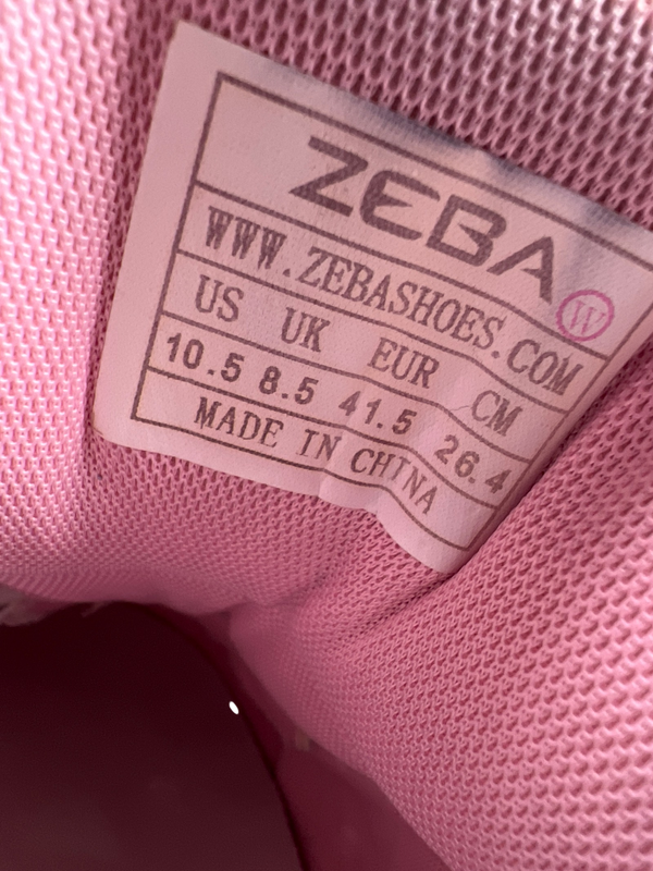 Zeba Women's Gray/Pink Low Top Slip-On Sneakers - 10.5 image 8