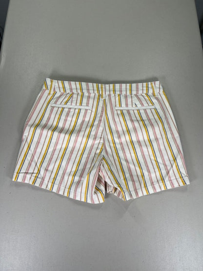 Ana Women's Multicolor Striped Mid Rise Midi Shorts - 8 image 2