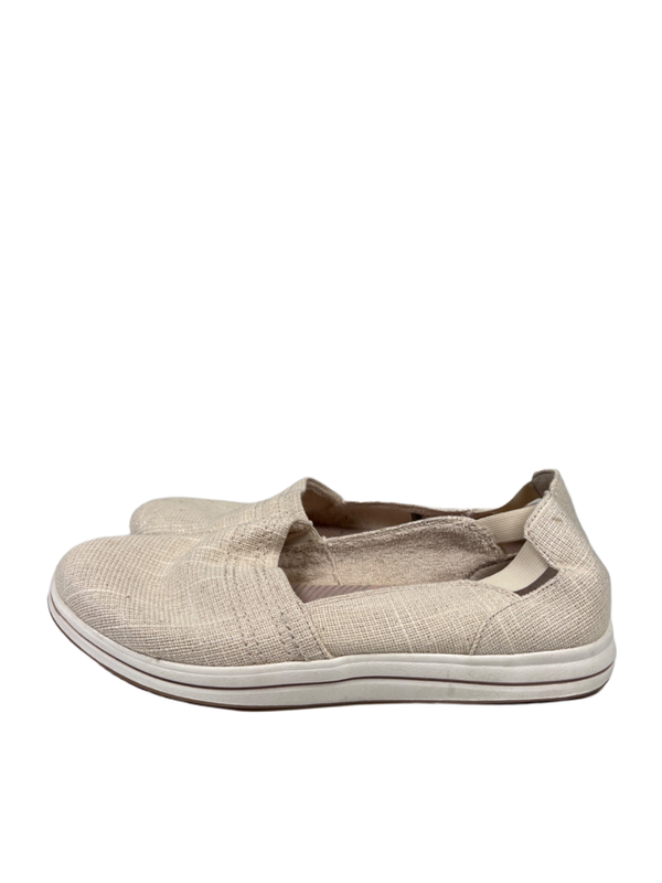 Clarks Collection Women's Beige Metallic Breeze Step Slip On Shoes - 9.5 image 5
