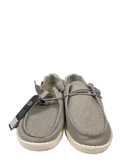 Hey Dude Women's Gray Canvas Wendy Slip On Shoes - 7 image 2