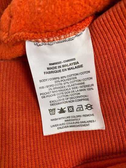 Nike Women's Orange Pheonix Fleece Lined Mid Rise Shorts - XL image 4
