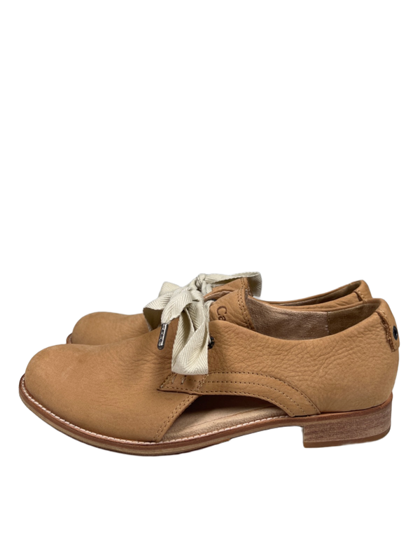 Caterpillar CAT Women's Tan Leather Cut Out Oxford Shoes - 8.5 image 5