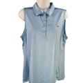 Vineyard Vines Performance Women's Blue Sleeveless Athletic Polo Shirt - L