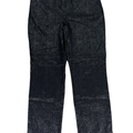 Chico's Women's Black Metallic Pull On Straight Leg Pants - 0.5/US 6