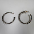 Sheila Fajl Women's Silver Tone Hoop Earrings