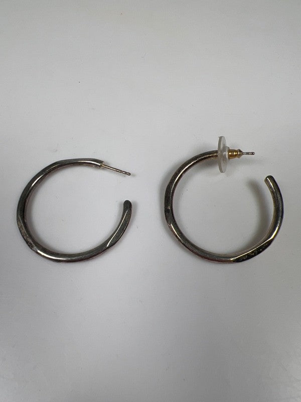 Sheila Fajl Women's Silver Tone Hoop Earrings