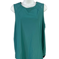 Lululemon Women's Blue Sleeveles Mesh Trim Sculpt Tank Top - 12