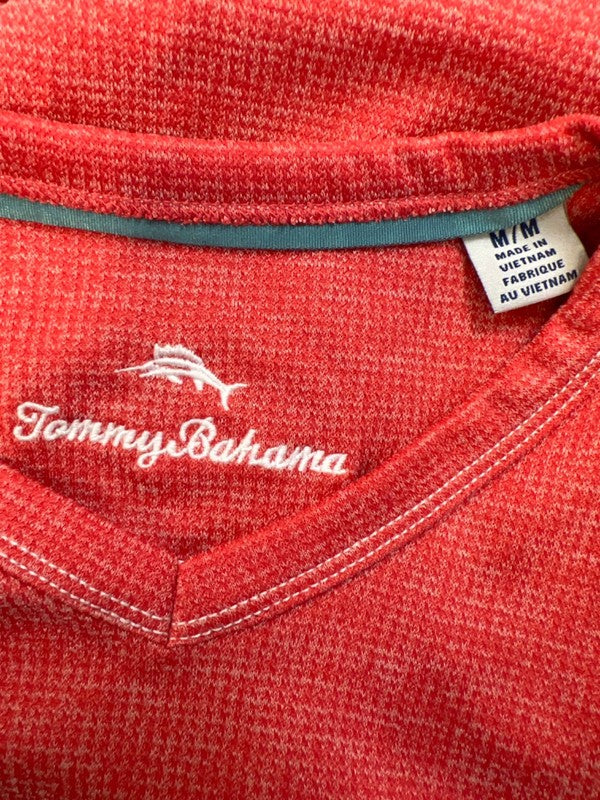 Tommy Bahama Men's Orange Short Sleeve V-Neck T-Shirt - M image 3