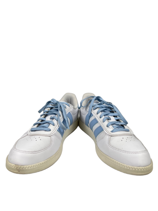 adidas Women's White/Blue Breaknet Sleek Lace Up Sneakers - 8.5 image 6