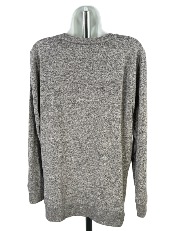 Lucky Brand Women's Gray Long Sleeve V-Neck Tunic Sweater Shirt - M image 2