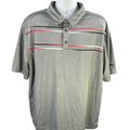 Reebok Men's Gray Short Sleeve Golf Polo Shirt - 2XL