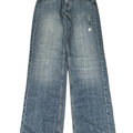 Aeropostale Women's Medium Wash Baggy Low Rise Denim Jeans - 000