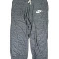 Nike Sportswear Women's Gray Heathered Cropped Sweatpants - M