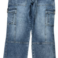 KanCarn Women’s Medium Wash Avery Straight Leg Cargo Jeans - 11/29