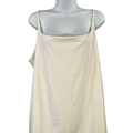 Nine West Women's White Stretch Sculpting Tank Top Cami - Plus 3X