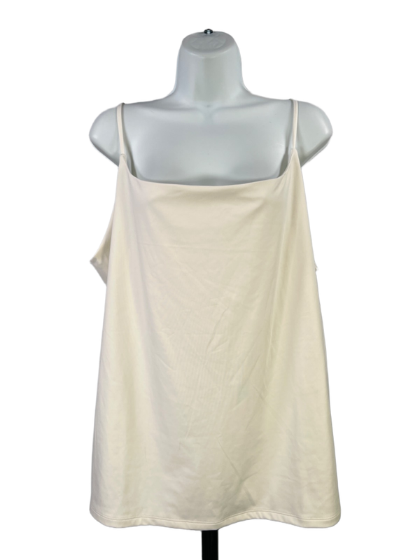 Nine West Women's White Stretch Sculpting Tank Top Cami - Plus 3X