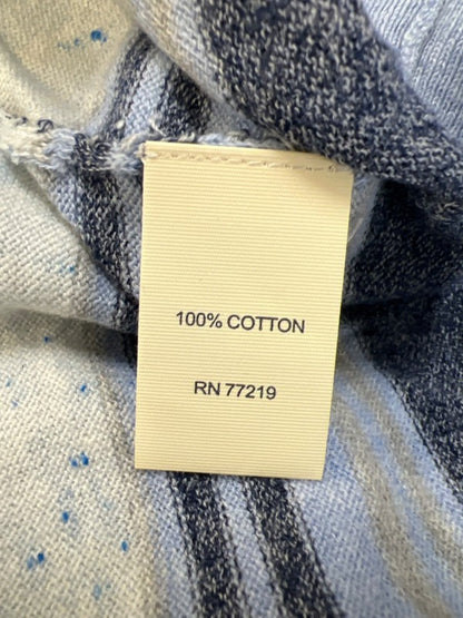 Joseph Abboud Men's Blue/Gray Striped Modern Fit Shirt - XL image 4