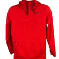 Nike Men's Red Standard Fit Fleece Lined Pullover Sweatshirt - M