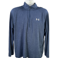 Under Armour Men's Navy Blue Loose Tech Quarter Zip Long Sleeve Jacket - L