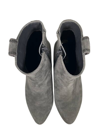 Vaneli Women's Gray Suede Side Zip Ankle Boots - 5 image 3