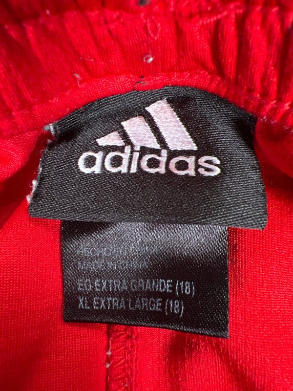 Adidas Men's Red/Black Striped Stretch Waist Athletic Basketball Shorts - XL image 3