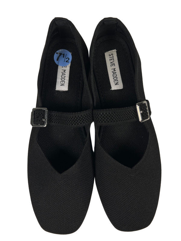 Steve Madden Women's Black Richmond Knit Mary Jane Flats - 7.5 image 3