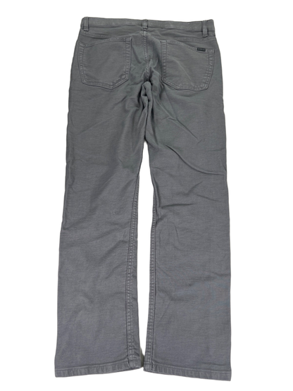 Jachs New York Men's Gray Twill Stretch Straight Fit Pants - 32x30 image 2
