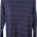 Calvin Klein Women’s Navy Blue Metallic Long Sleeve Sweater - M