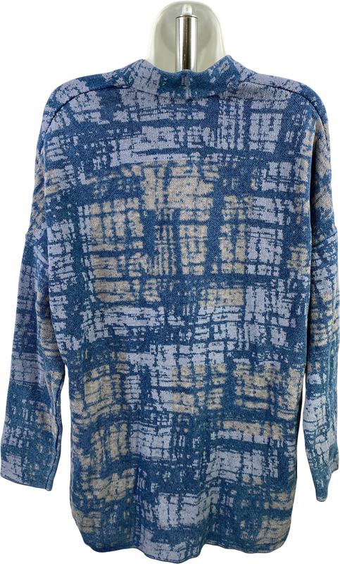 Pure J.Jill Indigo Women’s Blue Long Sleeve One Button Cardigan Sweater - S image 2